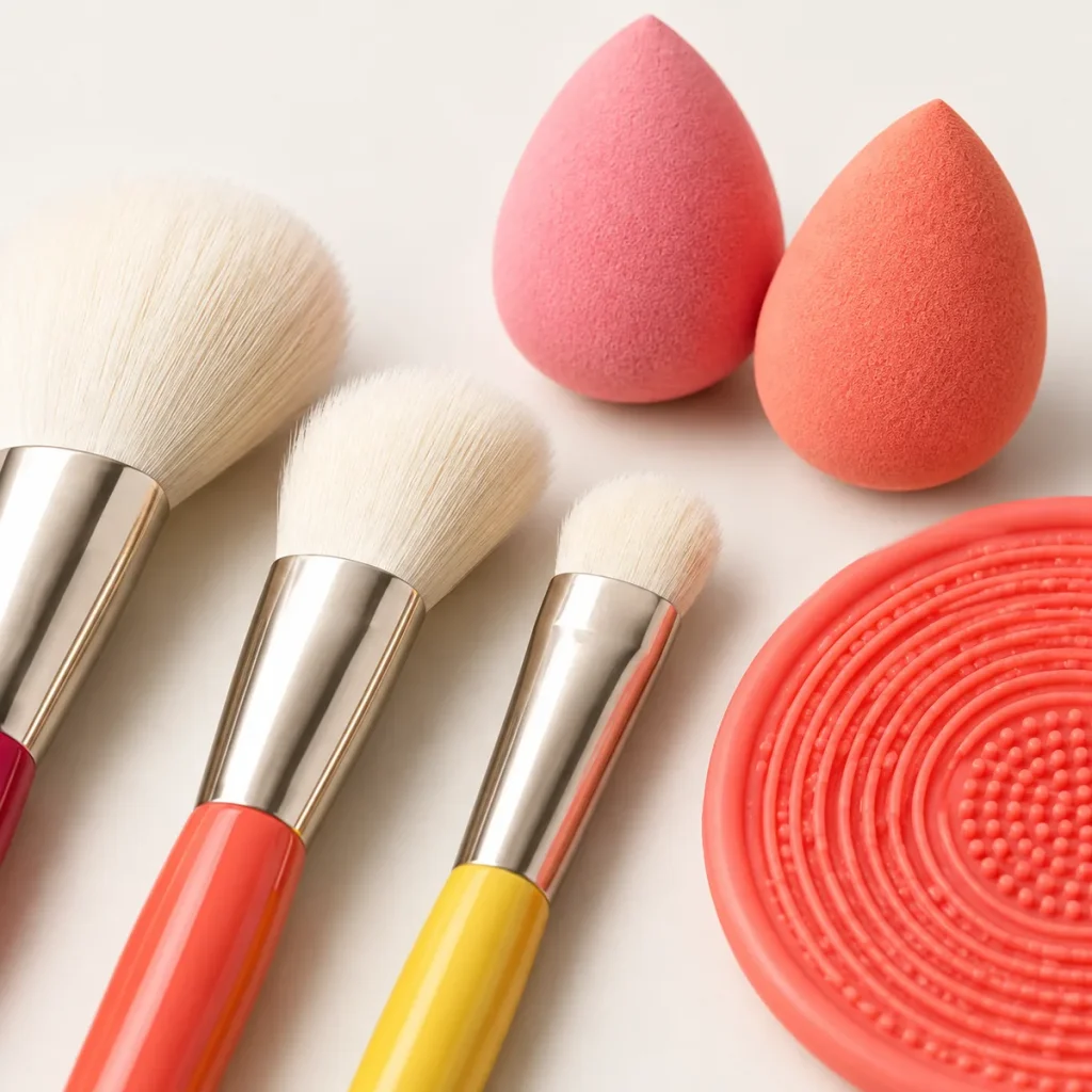 Base Routine Kit · Brushes, Sponges & Mat — detail