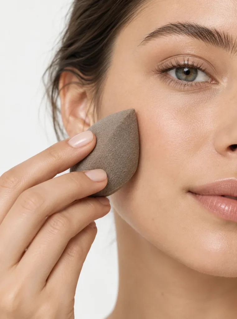 Contour Wedge Sponges · Set of 4 — in use