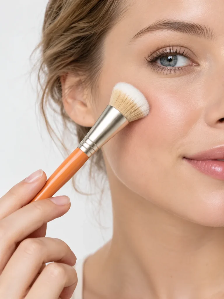 Duo-Fibre Stippler · Apricot — in use