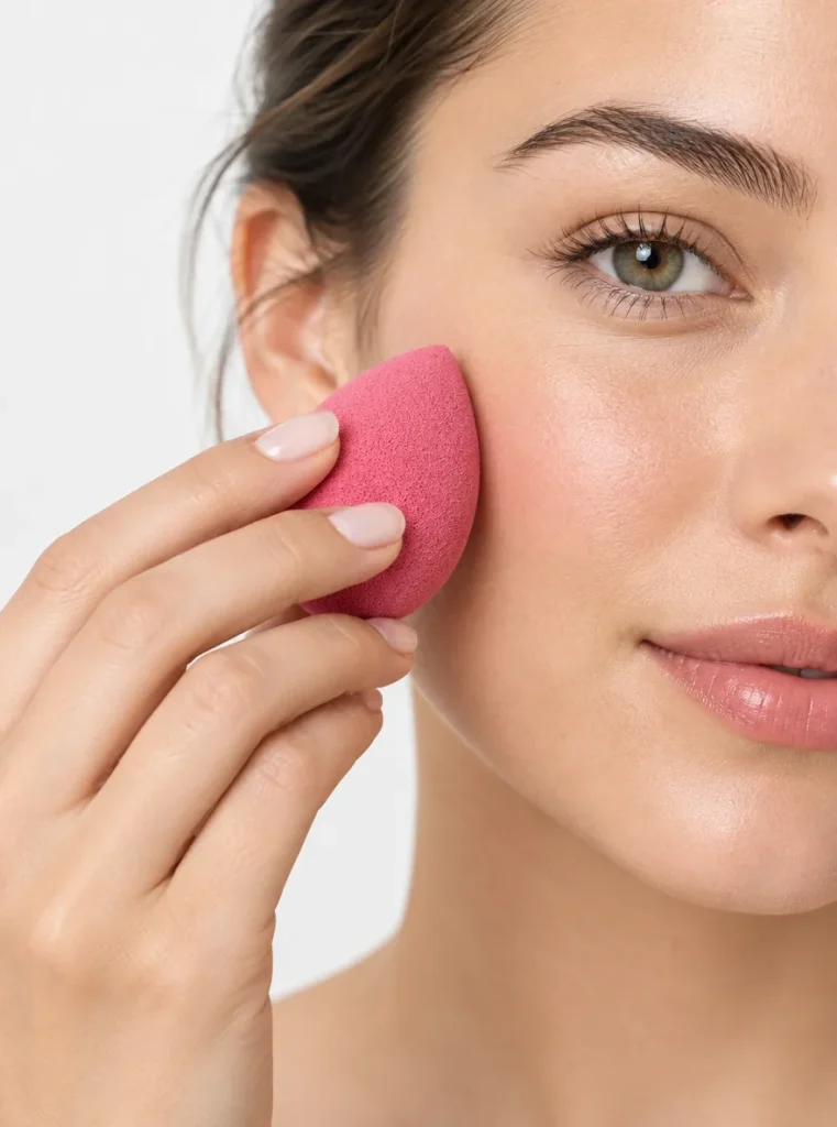 Mini Precision Sponges · Set of 6 — in use