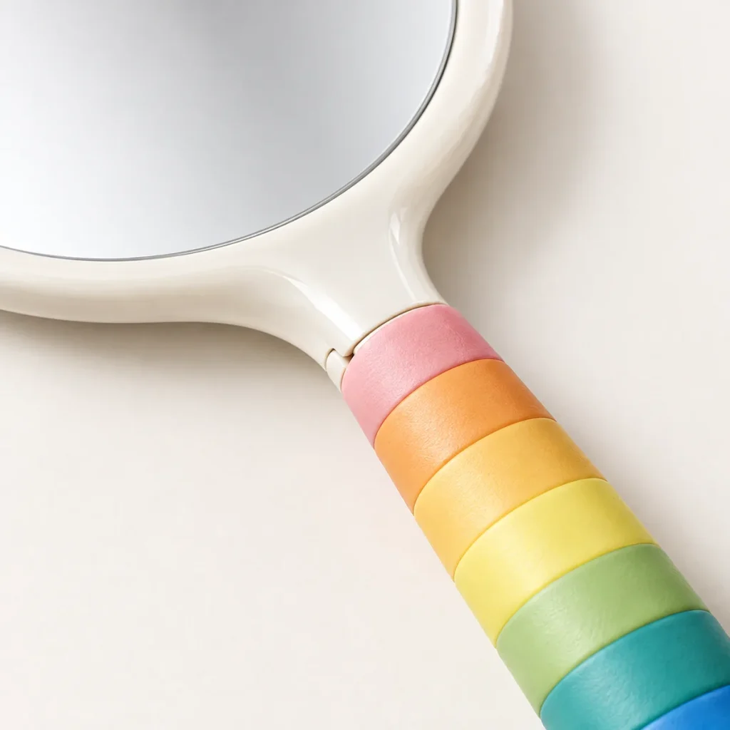 Spectrum Hand Mirror — detail