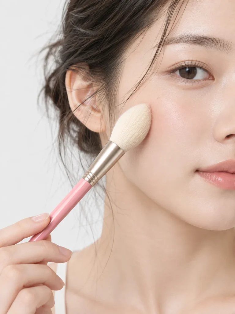 Tapered Cheek · Rosewater — in use