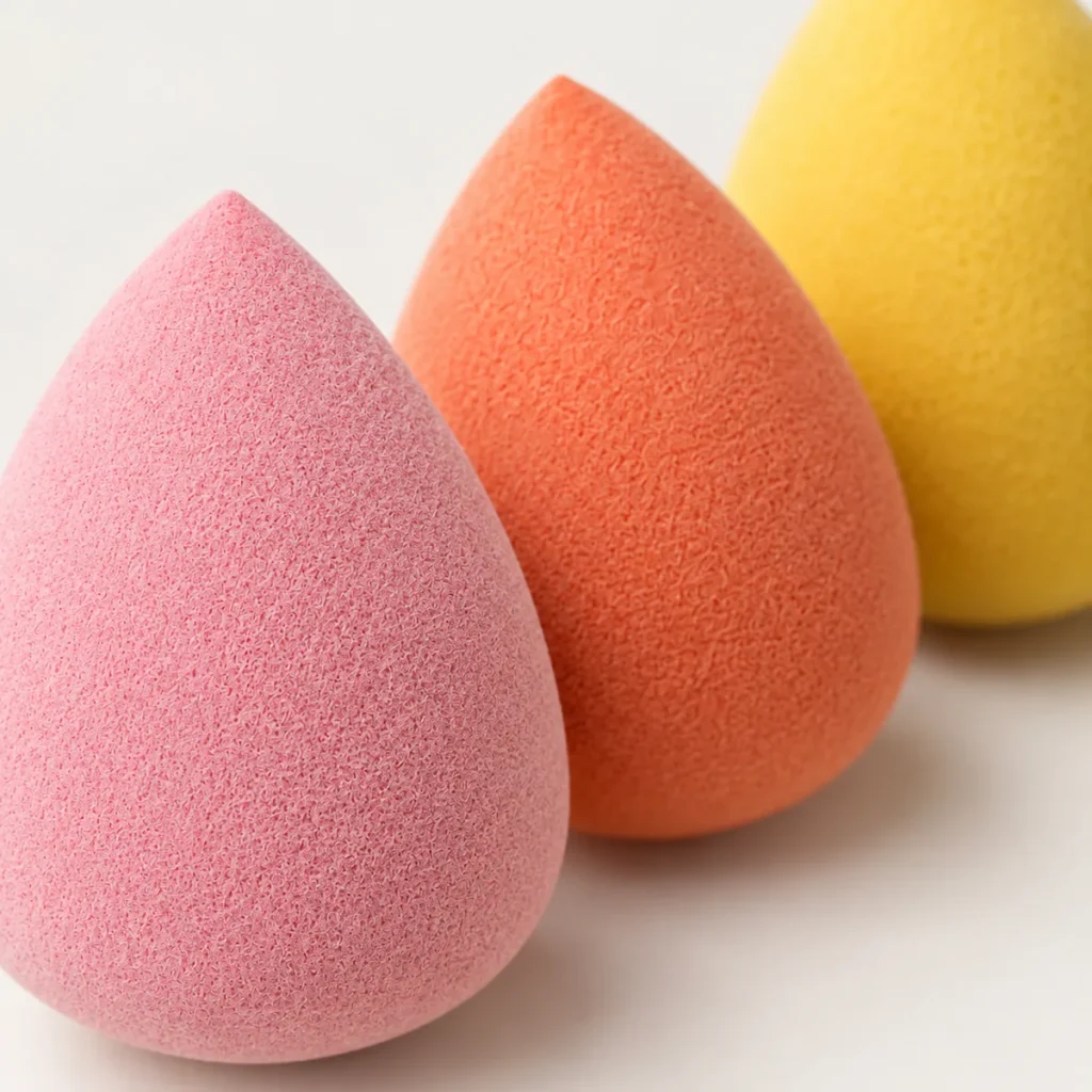 Teardrop Sponge Trio · Warm — detail